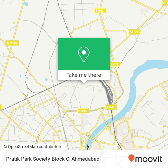 Pratik Park Society-Block C map