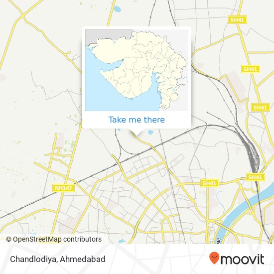 Chandlodiya map