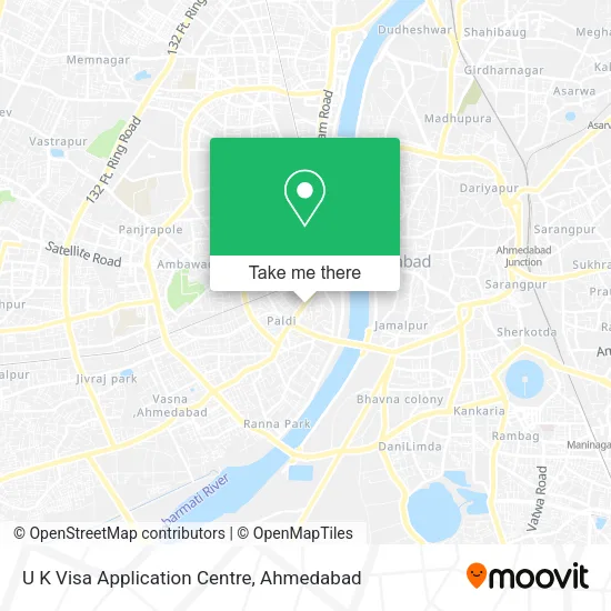 U K Visa Application Centre map