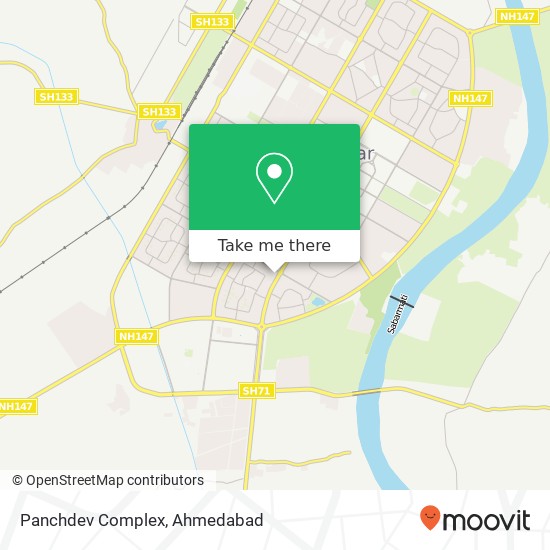 Panchdev Complex map