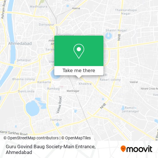 Guru Govind Baug Society-Main Entrance map