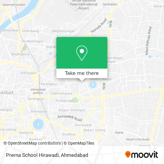 Prerna School Hirawadi map