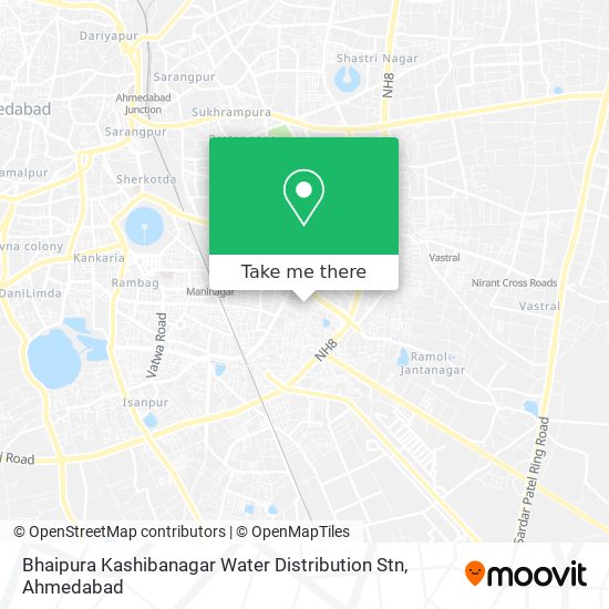 Bhaipura Kashibanagar Water Distribution Stn map