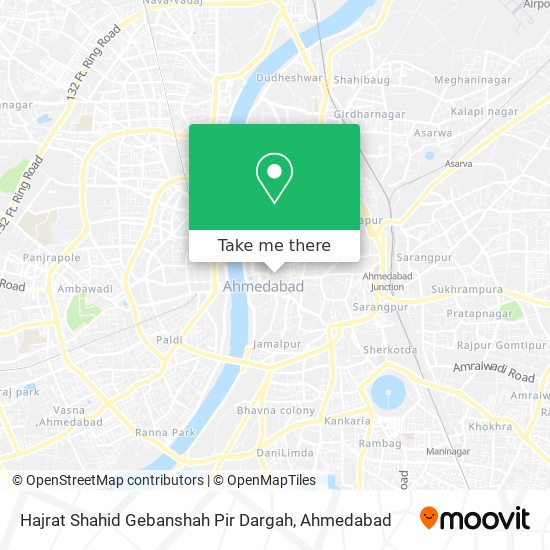 Hajrat Shahid Gebanshah Pir Dargah map