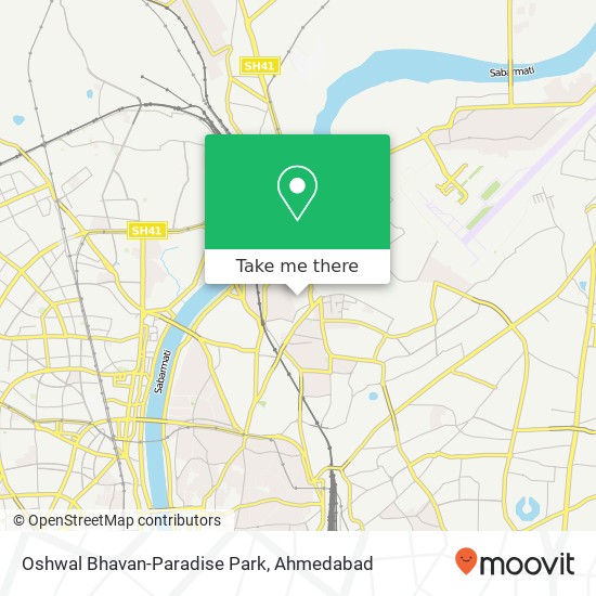 Oshwal Bhavan-Paradise Park map