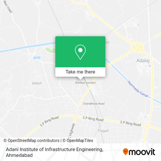 Adani Institute of Infrastructure Engineering map