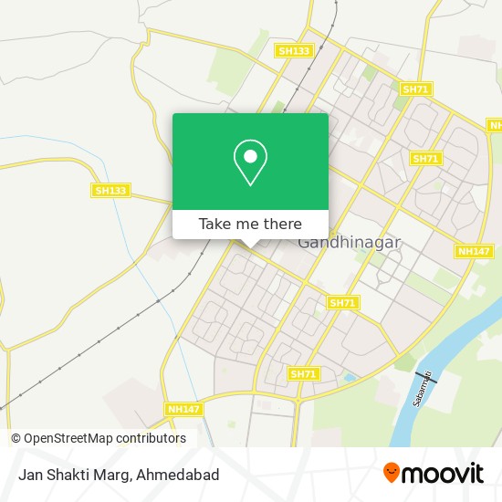 Jan Shakti Marg map