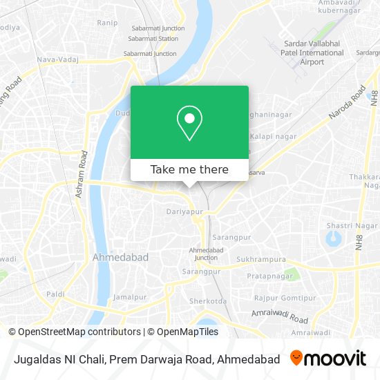 Jugaldas NI Chali, Prem Darwaja Road map