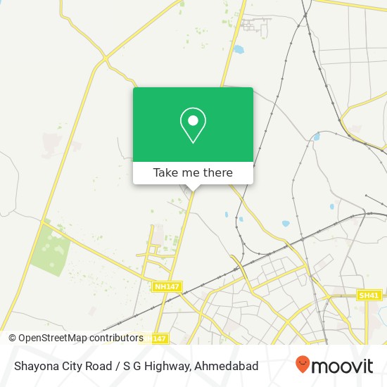 Shayona City Road / S G Highway map