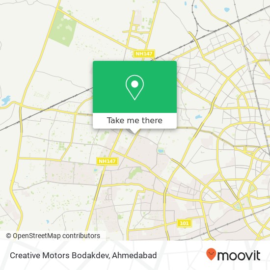 Creative Motors Bodakdev map