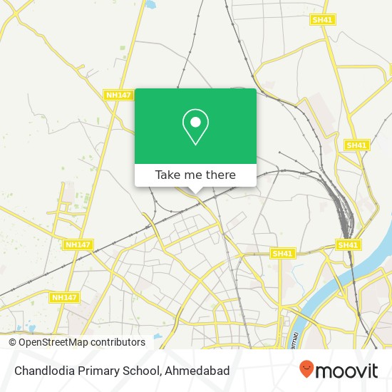 Chandlodia Primary School map