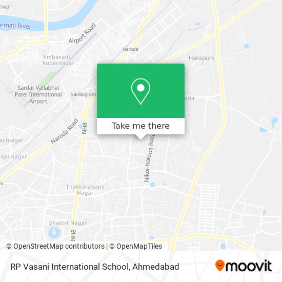 RP Vasani International School map