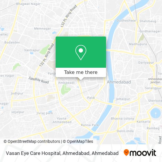 Vasan Eye Care Hospital, Ahmedabad map