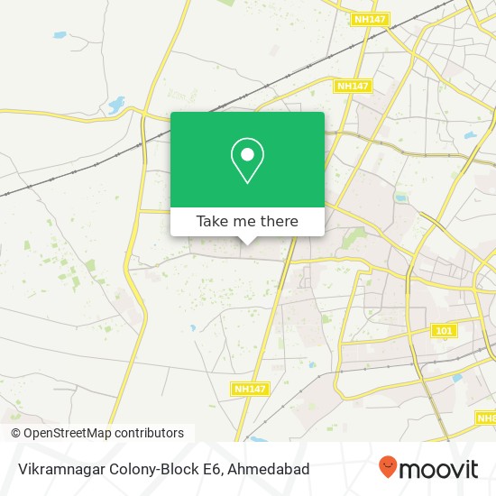 Vikramnagar Colony-Block E6 map