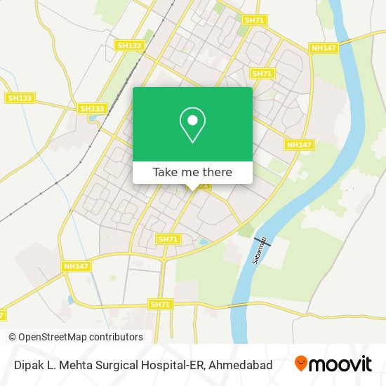 Dipak L. Mehta Surgical Hospital-ER map