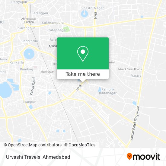 Urvashi Travels map
