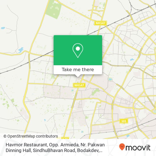 Havmor Restaurant, Opp. Armieda, Nr. Pakwan Dinning Hall, SindhuBhavan Road, Bodakdev, Ahmedabad, G map