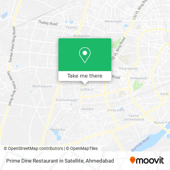 Prime Dine Restaurant in Satellite map