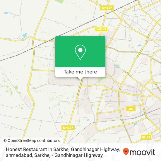 Honest Restaurant in Sarkhej Gandhinagar Highway, ahmedabad, Sarkhej - Gandhinagar Highway, Ahmedab map