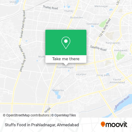 Stuffs Food in Prahladnagar map