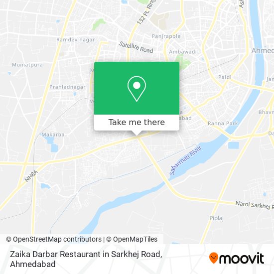 Zaika Darbar Restaurant in Sarkhej Road map