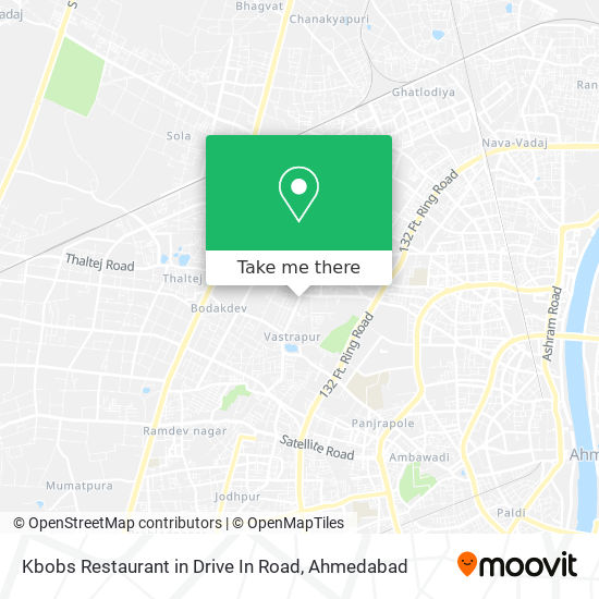 Kbobs Restaurant in Drive In Road map