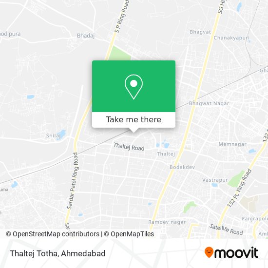 Thaltej Totha map