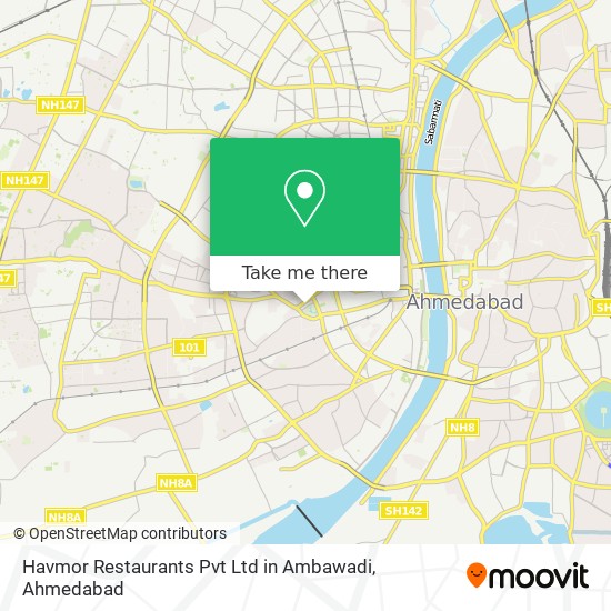 Havmor Restaurants Pvt Ltd in Ambawadi map
