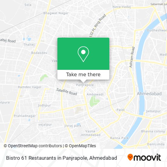 Bistro 61 Restaurants in Panjrapole map