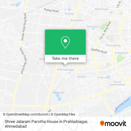 Shree Jalaram Parotha House in Prahladnagar map