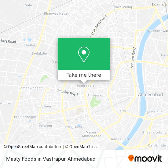 Masty Foods in Vastrapur map