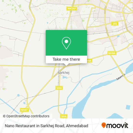 Nano Restaurant in Sarkhej Road map