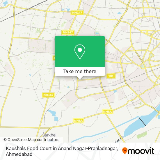 Kaushals Food Court in Anand Nagar-Prahladnagar map