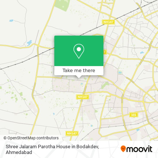 Shree Jalaram Parotha House in Bodakdev map