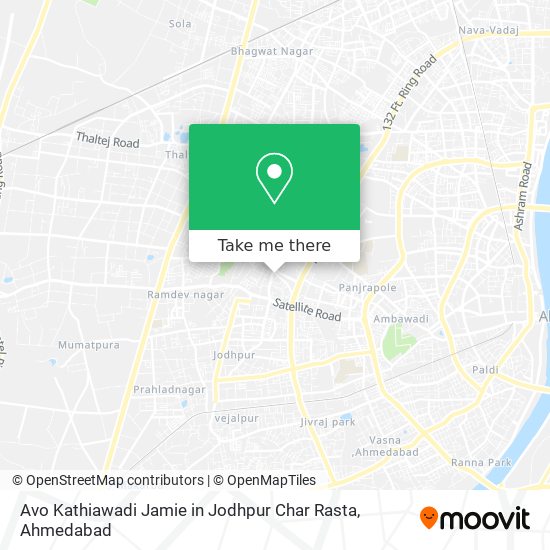 Avo Kathiawadi Jamie in Jodhpur Char Rasta map
