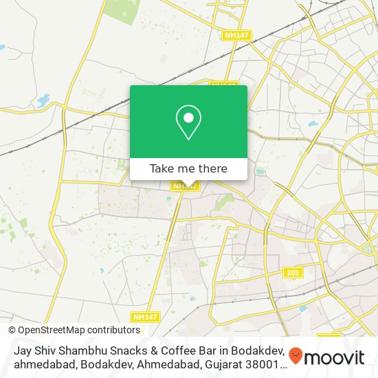 Jay Shiv Shambhu Snacks & Coffee Bar in Bodakdev, ahmedabad, Bodakdev, Ahmedabad, Gujarat 380015, I map
