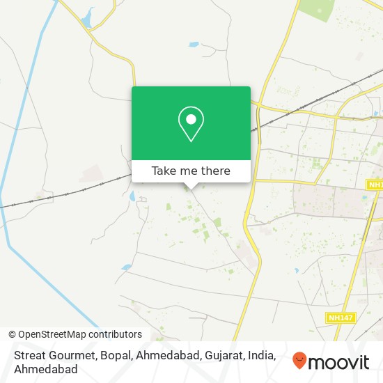 Streat Gourmet, Bopal, Ahmedabad, Gujarat, India map