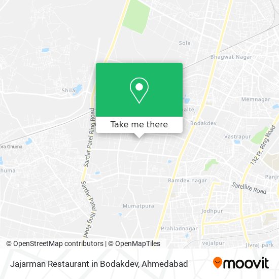Jajarman Restaurant in Bodakdev map