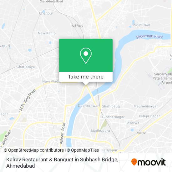 Kalrav Restaurant & Banquet in Subhash Bridge map