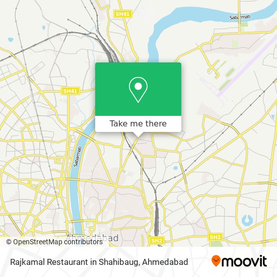 Rajkamal Restaurant in Shahibaug map