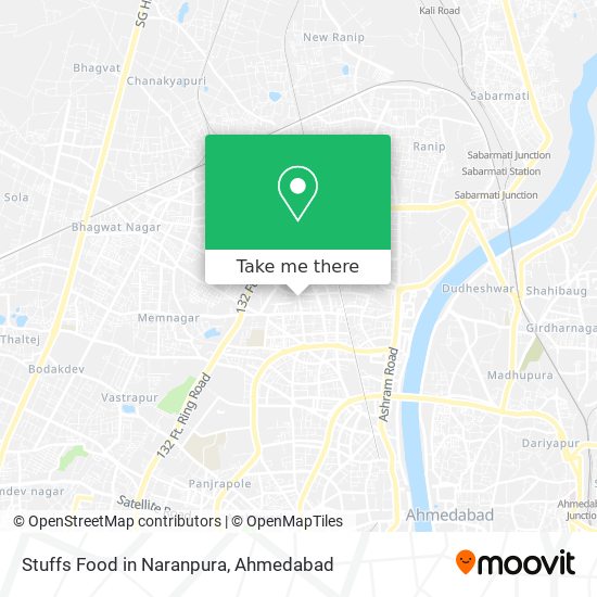 Stuffs Food in Naranpura map