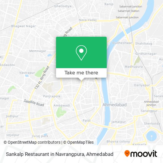 Sankalp Restaurant in Navrangpura map