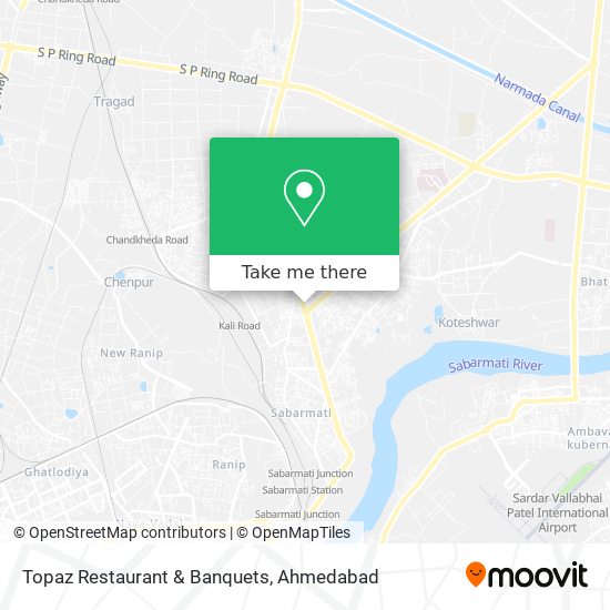 Topaz Restaurant & Banquets map