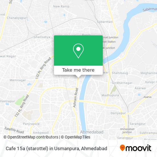 Cafe 15a (starottel) in Usmanpura map