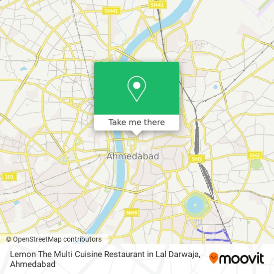 Lemon The Multi Cuisine Restaurant in Lal Darwaja map