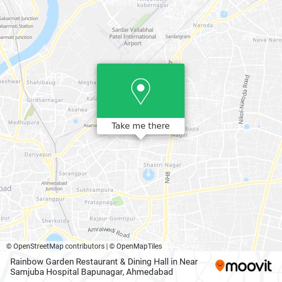 Rainbow Garden Restaurant & Dining Hall in Near Samjuba Hospital Bapunagar map