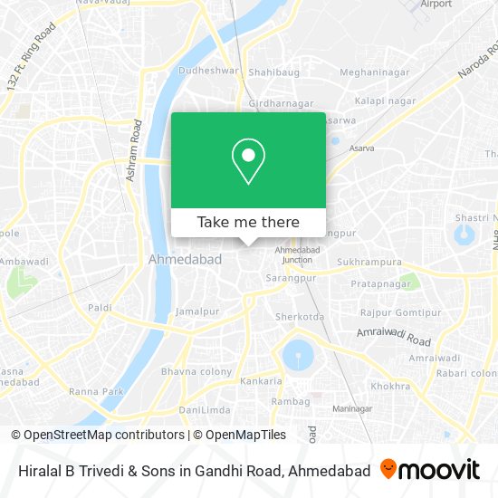 Hiralal B Trivedi & Sons in Gandhi Road map