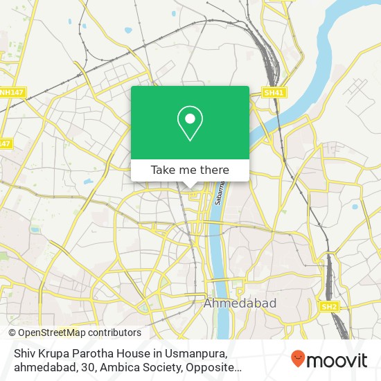 Shiv Krupa Parotha House in Usmanpura, ahmedabad, 30, Ambica Society, Opposite Usmanpura Garden, Us map