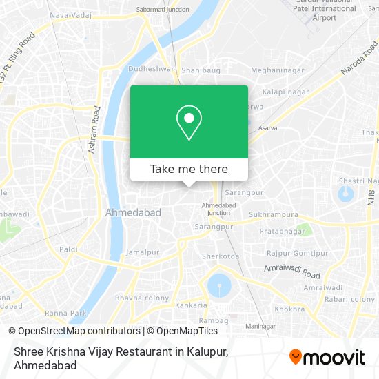 Shree Krishna Vijay Restaurant in Kalupur map