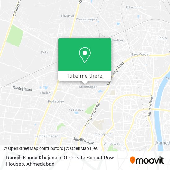 Rangili Khana Khajana in Opposite Sunset Row Houses map